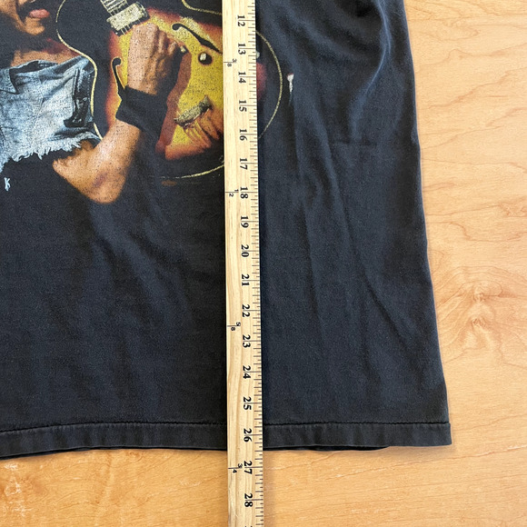 Vintage 90's Ted Nugent Guitar Winterland Tag Black XL Short Sleeve VTG T-Shirt - Picture 6 of 9